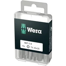 Wera DIY TORX® Bits – Høy Kvalitet, Universell Bruk (TX 10-40), 1 Boks, SWE-315