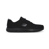 Skechers Relaxed Fit Ghenter Bronaugh arbeidssko for kvinner, svart og hvit, størrelse 35-41, SBG-1000009
