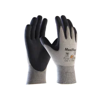 ATG MaxiFlex Elite ESD-hansker, unisex, gråmelert, 12 par, størrelse 7-12, SBG-1000296