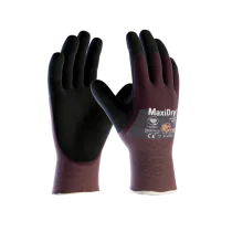 ATG MaxiDry 3/4 HT hansker, unisex, plomme, størrelse 6-11, 12 par, SBG-1000311