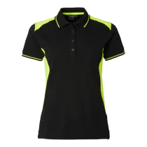 Top Swede 214 Polo w – Økt Synlighet, Komfort(1000662, Svart/Fluorescerende Gul, Dame, 1 Stykk, størrelse-XS)