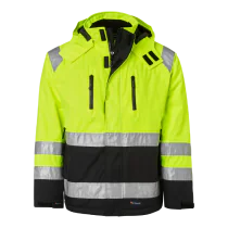 Top Swede 122 Jakke Unisex Fluorescerende Gul/Svart, Gul/Marine, Oransje/Marine, Størrelser XS-3XL, SBG-1000686