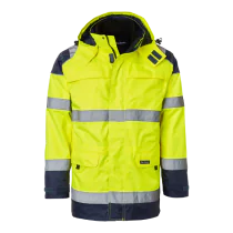 Top Swede 126 Parka, Unisex, Fluorescerende gul/marine, Størrelse XS-3XL, SBG-1000690