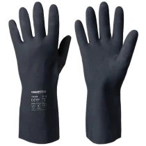 Granberg Neopren Kjemikaliehansker – Høy kjemikaliebeskyttelse, komfortabel passform  (114.2000-8, Svart, 6 Par, størrelse-8)