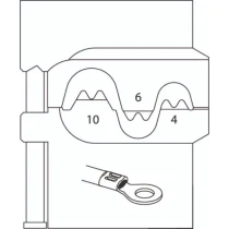 Gedore Blue Line Modulinnsatser for ikke-isolerte terminaler (8140-03 til 8140-05), SGD-839
