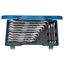 Gedore Blue Line, 7 R-012, 12-stk kombinasjon skrallenøkkelsett, 8-19 mm, 1 sett, SGD-2297442