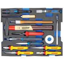 Gedore Blue Line, 1100 CT2-02, Elektrikersortiment i 2/2 l-Boxx 136 Modul, 1 sett, SGD-2936836