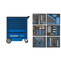 Gedore Blue Line, 2005-TS-190, Verktøyvogn med 190-stk sortiment, 1 sett, SGD-2980290