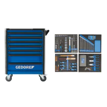 Gedore Blue Line, WHL-L7-TS-147, Verktøyvogn med 147 stk. Verktøysortiment, 1 stk., SGD-3082105