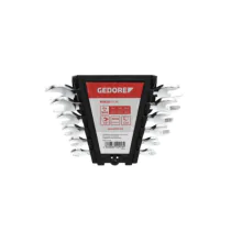 Gedore Red Line Åpennøkkelsett, 6 til 12 stykker, kort størrelse 6-32 mm, SGD-396