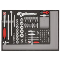 Gedore Red Line, R21010004, 129-stk verktøysett 3x CT-moduler, 1 sett, SGD-3301679