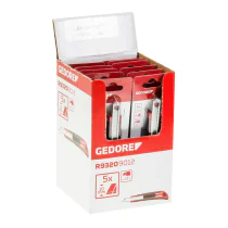 Gedore Red Line, R93209012, 10-stk skjermkutterblad, 9 mm, 1 sett, SGD-3301790