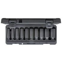 Gedore Blue Line Kraftschrauber-Satz lang 1/2" 10-tlg, 1 Eske, SGD-3459195