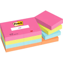 3M Post-it Notater – Sterke Farger, Organisering (3M65312POP, 24 Eske)