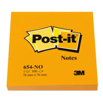 3M Klistrelapper – Bedre Klebeevne, Ingen Løsemidler (3M654NOR, Oransje, 6 Eske)