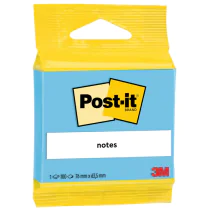 3M Post-it Notater – Praktisk og Fargerik (3M67201B, Blå, 1 Eske)
