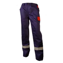Bulldog Flammehemmende Refleksbukse - Blå/Rød, Størrelser 42-68, SBD-5019-1
