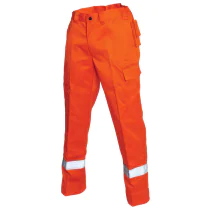 Bulldog Flammehemmende Refleksbukse - Oransje, Størrelser 46-64, SBD-5021