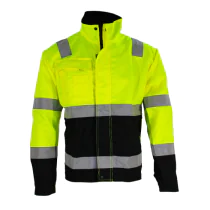 Bulldog Jakke – Sertifisert Synlighet, Langvarig Bruk (Gul/svart, Størrelser S-5XL), SBD-5510