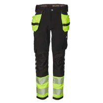 Bulldog Stretchbukse – Komfortabel, Slank Passform (Gul/svart, Størrelser 42-68), SBD-5748