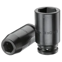 Gedore Blue Line 3/4 tommer lange sekskantede støtsokler, 17 mm til 41 mm, 1 Stykk, SGD-132