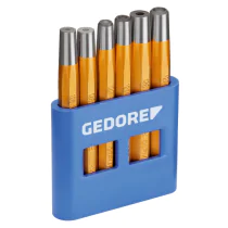 Gedore Blue Line, 125 B, 6-stk. sett med naglesettere og snabelstanser, 1 sett, SGD-8773600