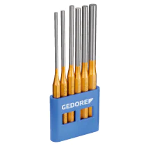 Gedore Blue Line, 119 L, 6-stk pinnestansesett, langt mønster i plastholder, 1 sett, SGD-8866290