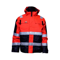 Bulldog Vattert Jakke – Vannavvisende, Pustende (Rød svart, Størrelser S-4XL), SBD-9120