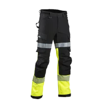 Dimex HI-VIS Softshell Bukser – Vanntett, Høy Synlighet (Størrelser 44-64), 1 Stykk, SDM-6142