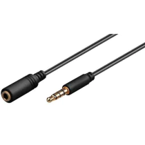 MicroConnect 3,5 mm Minijack Slim Forlengelseskabel, 0,5-5m, 1 Stykk, SEN-392
