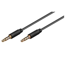 MicroConnect 3,5 mm stereo minijack slank kabel og forlengelseskapler (0,5-3m), 1 Stykk, SEN-389