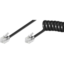 MicroConnect RJ10-RJ10 kabel, 2-7m, M/M, svart, 1 Stykk, SEN-318