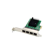 MicroConnect PCI-E 8111F Dual/Quad-RJ45 Gigabit Ethernet NIC, 1 Stykk, SEN-488