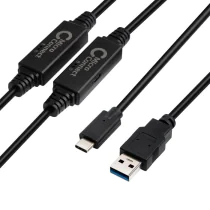 MicroConnect USB 3.2 Gen 1 A til USB-C-kabel - 5-10m, 5 Gbit/s, 1 Stykk, SEN-434