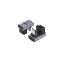 MicroConnect Premium USB4 3x2 USB-C vinklet-adapter, 240W, 40Gbps, 1 Stykk, SEN-422