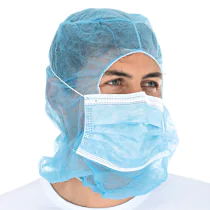 Hygostar Astro-hetter med 3-lags ansiktsmaske | PP, 10 x 100 Stykk, SFM-0015P