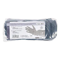 Hygostar Cotton hansker Cotton Detect | detekterbar, blå, 25 x 12 par, SFM-2714D