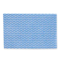 Hygoclean oppvaskkluter | viskose/polyester, plissert, blå/hvit, 12 x 50 Stykk, SFM-31616