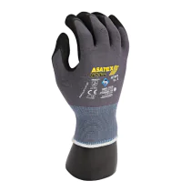 Franz Mensch Finstrikkede hansker Ergo Star | nitril mikroskumbelegg, 10 x 12 par, SFM-0698P