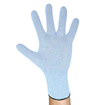 Hygostar Kuttbeskyttelseshansker Cut Allfood Steel Sensitive | rustfri stålfiber, lyseblå, 1 x 6 Stykk, SFM-0574P