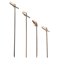 NATUREStar Økologiske fingermatspyd Løkke | bambus, 40 x 250 Stykk, SFM-0224P