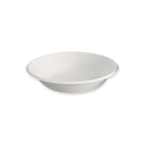 NATUREStar Økologiske boller flate, runde | bagasse, hvit, 20 x 50 Stykk, SFM-41140