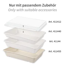 NATUREStar Deksler Classico | rPET, gjennomsiktig, 12 x 40 Stykk, SFM-411412