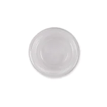 Franz Mensch Flate lokk til kopper for kalde drikker, med halmåpning | PLA, gjennomsiktig, 25 x 50 Stykk, SFM-423866