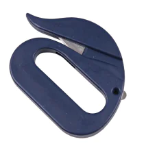 Hygostar Safty kniv "Detect" med gripehull | detekterbar, blå, 10 x 1 Stykk, SFM-85465