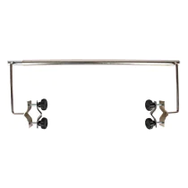 Franz Mensch Benkmonteringsholder for medisinske laken | rustfritt stål, grå, 1 x 1 Stykk, SFM-888303