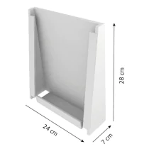 Hygostar Dispenser for hansker i poser | Rustfritt stål, sølv, 1 x 1 Stykk, SFM-88945