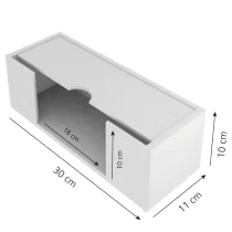 Hygostar Dispenser for fôrhatter | rustfritt stål, sølv, 1 x 1 Stykk, SFM-88949