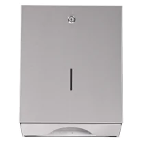 Hygostar Brettet papirhåndkledispenser | rustfritt stål, grå, 1 x 1 Stykk, SFM-88965