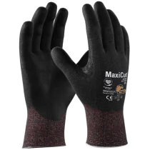 ATG MaxiCut Ultra 44-6745F, kuttbeskyttende strikkede hansker, svart, 6 x 12 par, SFM-TB247410